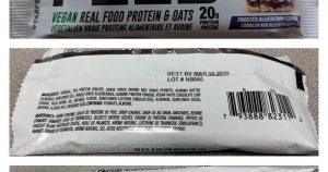 Recall expands for Nutrabolics vegan bars over undeclared milk