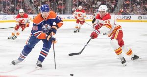 Coronato sparks Flames in 6-3 road win over Oilers