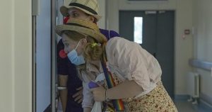 Hospital clowns bring joy to young Ukrainian cancer patients who survived Russian missile attack Hospital clowns bring joy to young Ukrainian cancer patients who survived Russian missile attack