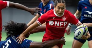 Host Canada dominates France 46-24 to open WXV 1 tournament