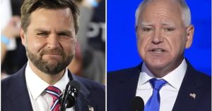 JD Vance and Tim Walz face off during U.S. vice-presidential debate