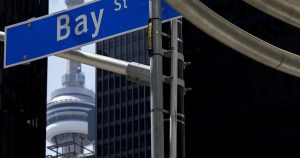 S&P/TSX composite down nearly 100 points, U.S. stock markets also lower