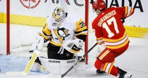 Calgary Flames forward Yegor Sharangovich injured to start season