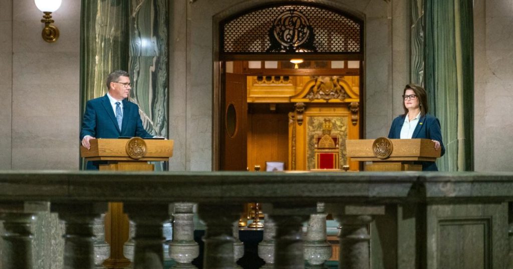 Saskatchewan Party’s Scott Moe, NDP’s Carla Beck react to debate |