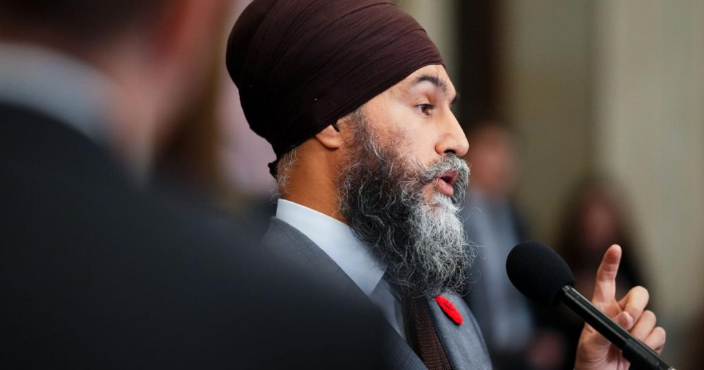 NDP Leader says he’s not joining Tories, Bloc to defeat Liberals |