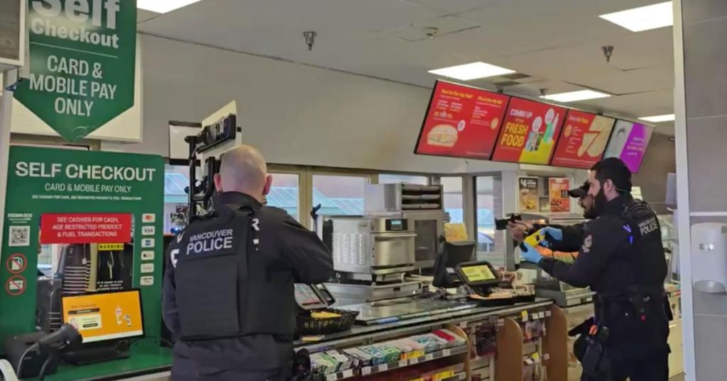 Downtown Vancouver stabbing suspect shot dead by police