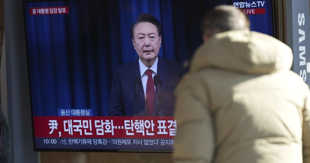 South Korean president apologizes, saying he won’t shirk responsibility for attempt at martial law