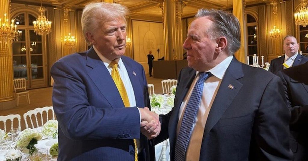 Border control and tariffs: Quebec Premier François Legault meets Trump in Paris