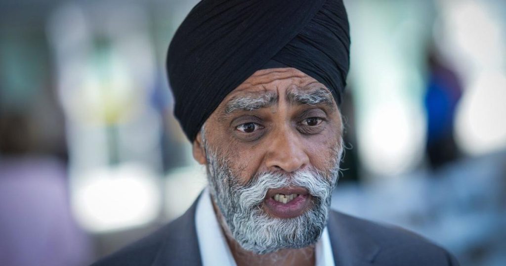 Emergency Preparedness Minister Harjit Sajjan says he won’t run in next election