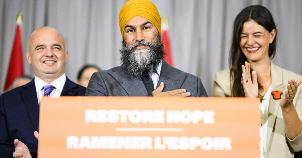 NDP seeks distance from Liberals, sees fight in next election is with Conservatives