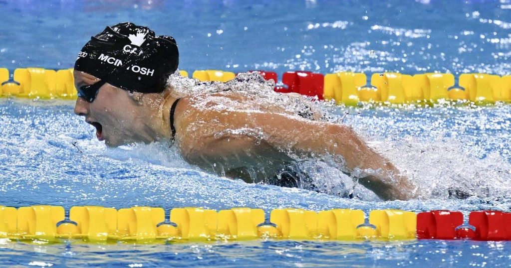 McIntosh sets another record, Kharun also wins gold at short-course championships