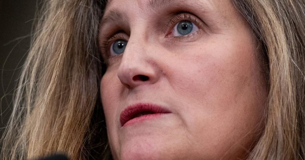 Chrystia Freeland’s resignation letter to Prime Minister Justin Trudeau