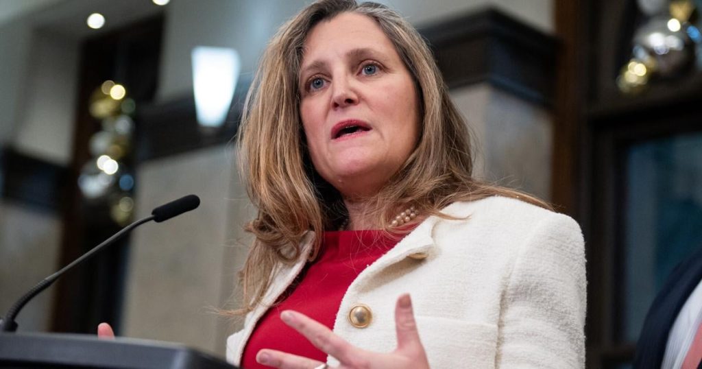 Politicians react to Chrystia Freeland’s resignation as finance minister |