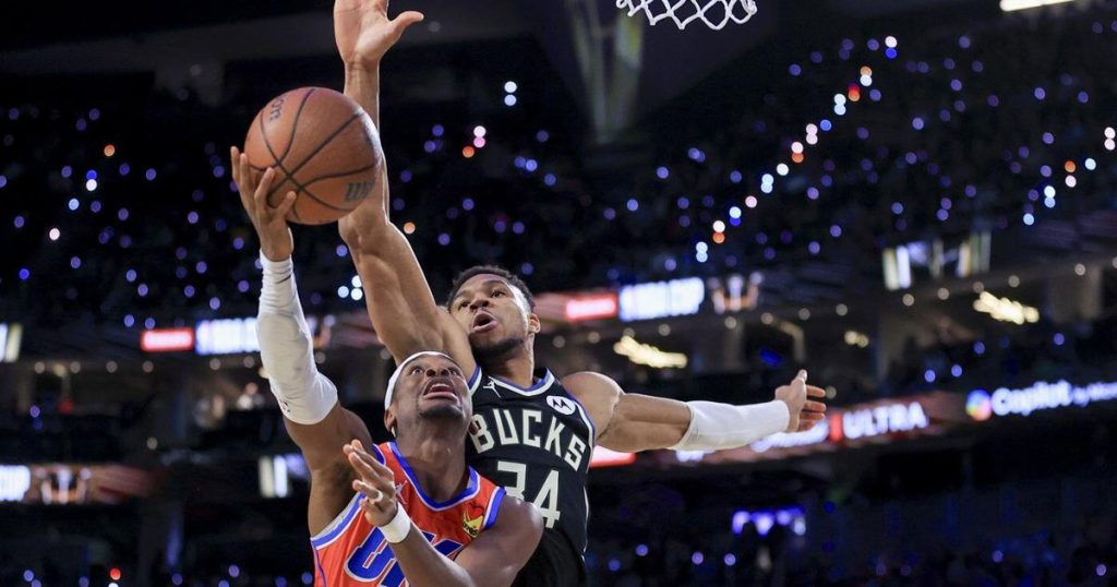 Giannis, Bucks use 3-point barrage to beat Thunder 97-81 for NBA Cup title