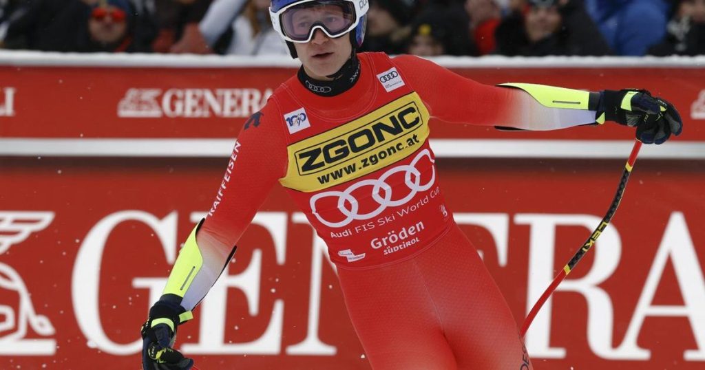 Odermatt remains winless in Gardena after 3rd-place result in super-G, US skier Goldberg 2nd