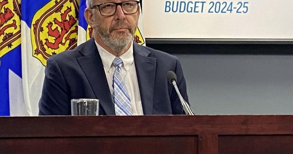 Nova Scotia budget update reduces deficit by 0M, mostly due to higher tax revenue