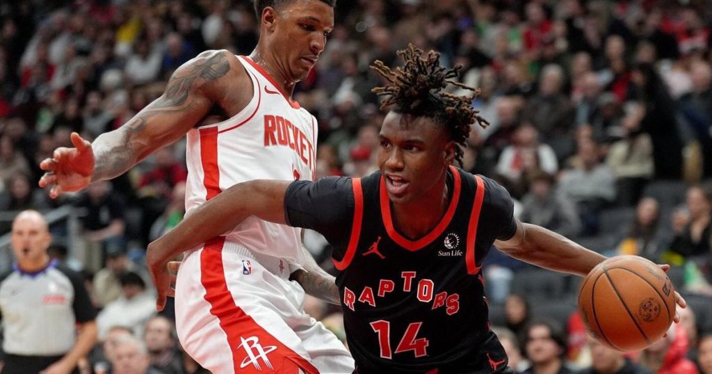 Walter provides bright spot for struggling Raptors in 114-110 loss to Rockets