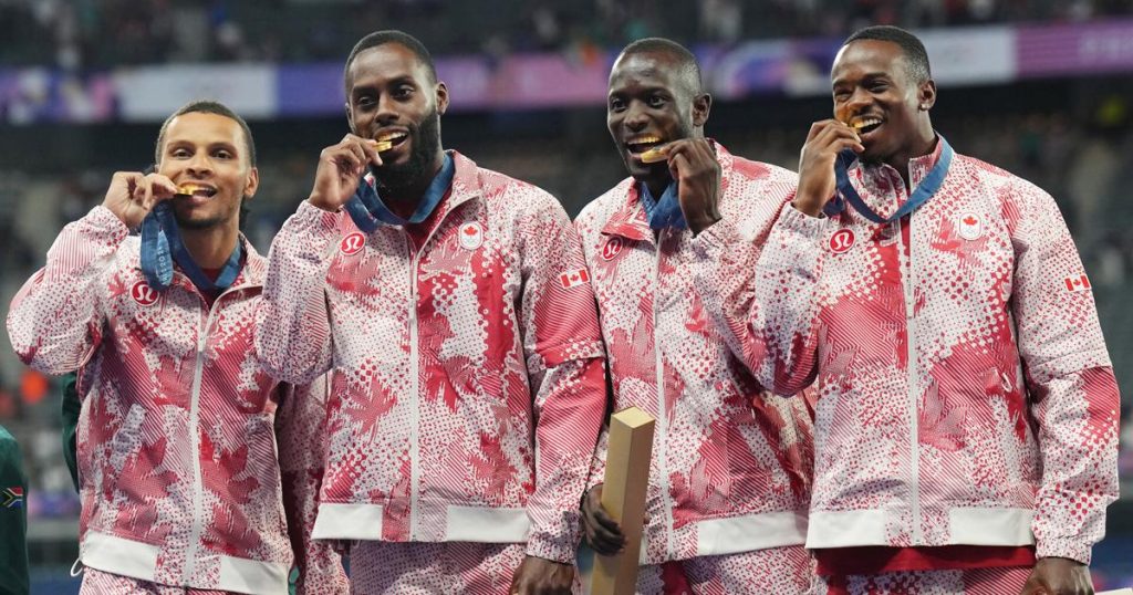 Canada’s men’s 4×100-metre relay team voted CP top team of 2024 |