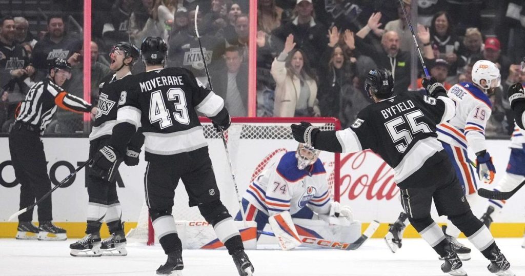 Byfield scores twice for Los Angeles Kings in 4-3 OT win over Edmonton Oilers