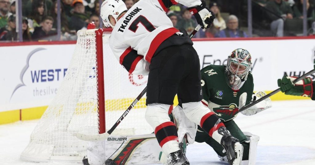 Josh Norris scores late power-play goal in the Senators’ 3-1 victory over the Wild