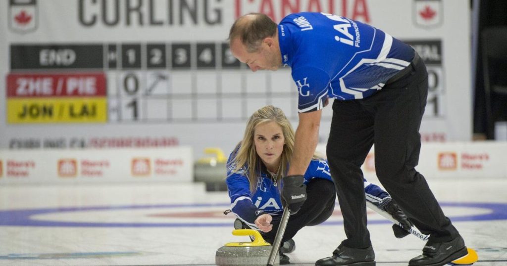 Jennifer Jones and Brent Laing win opener at Canadian mixed doubles curling trials