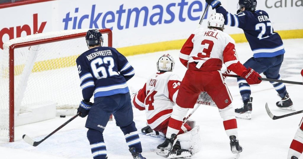 Jets’ defencemen really feel the pain of losing 4-2 to Red Wings
