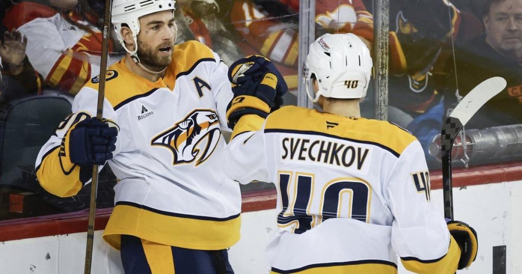 O’Reilly nets hat trick as Predators burn Flames 4-1