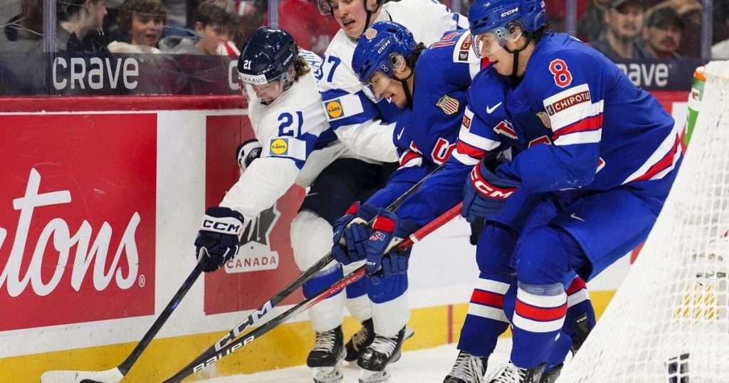 U.S. beats Finland 4-3 in OT to capture second straight world junior gold