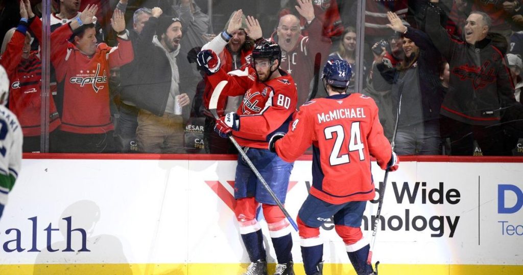 Pierre-Luc Dubois scores twice as the Capitals beat the Canucks 2-1 in overtime