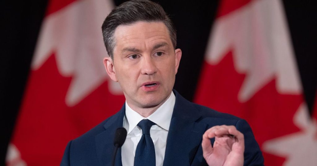Poilievre says top election issue is still carbon tax, despite U.S. turbulence