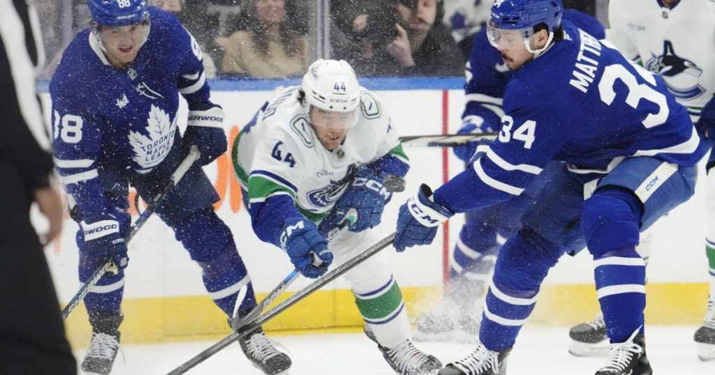 ‘Eat, sleep and hockey’: Canucks shake off travel headache to blank Maple Leafs