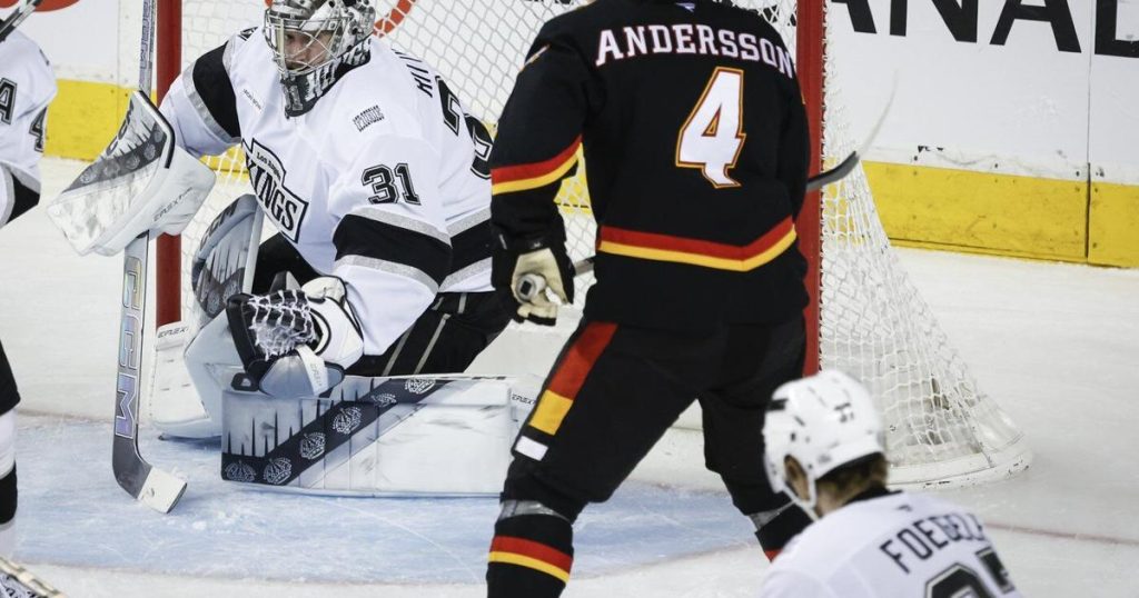 Huberdeau, Wolf lead Flames to 2-1 win over Kings