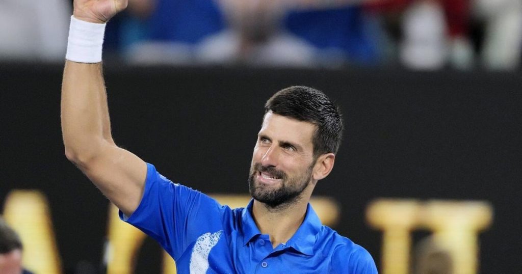 Novak Djokovic breaks a tie with Roger Federer for the most Grand Slam matches in tennis history