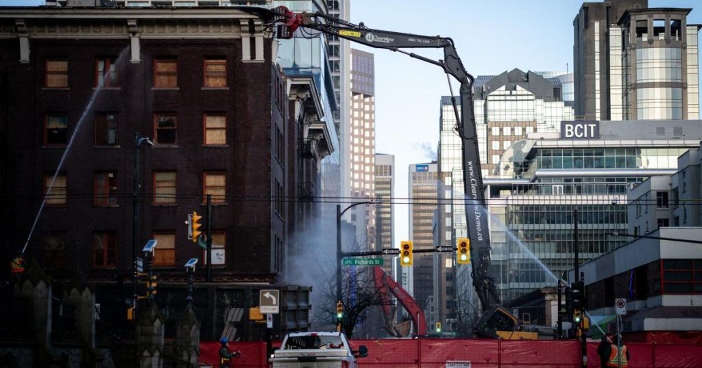 Vancouver heritage building being demolished over risk of collapse