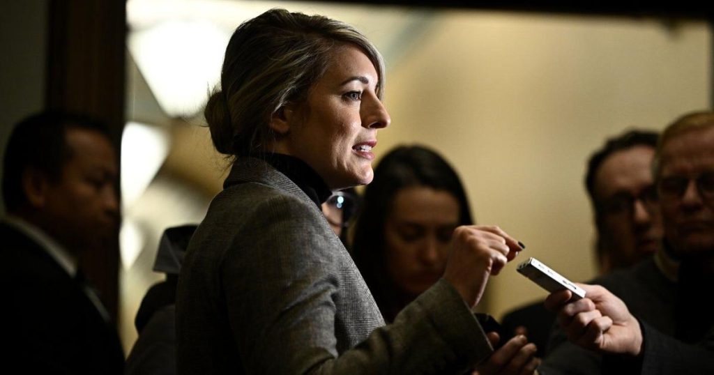 Joly off to Washington to talk tariffs with Rubio as Trump floats 5% target for NATO