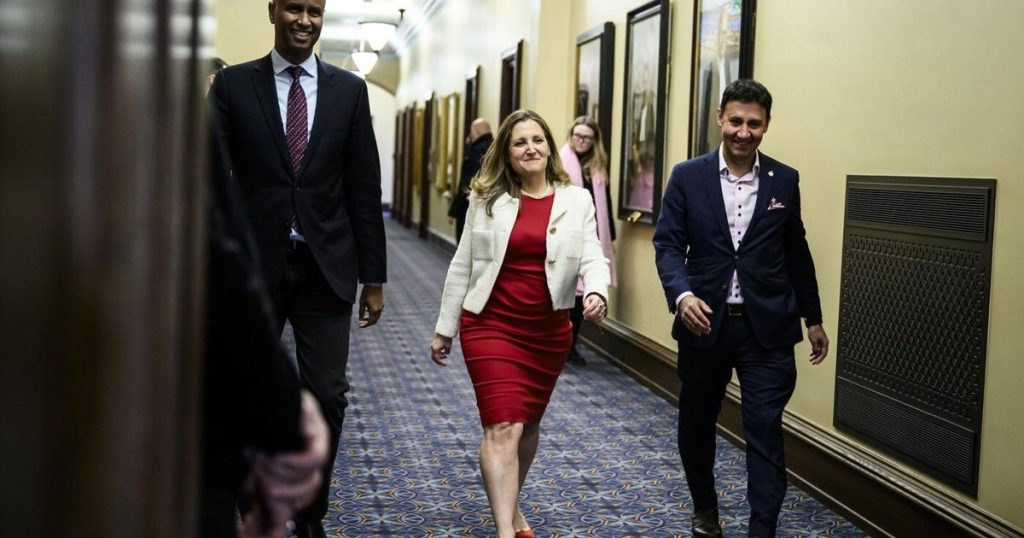 Freeland says she’s abandoning capital gains tax change because of Trump