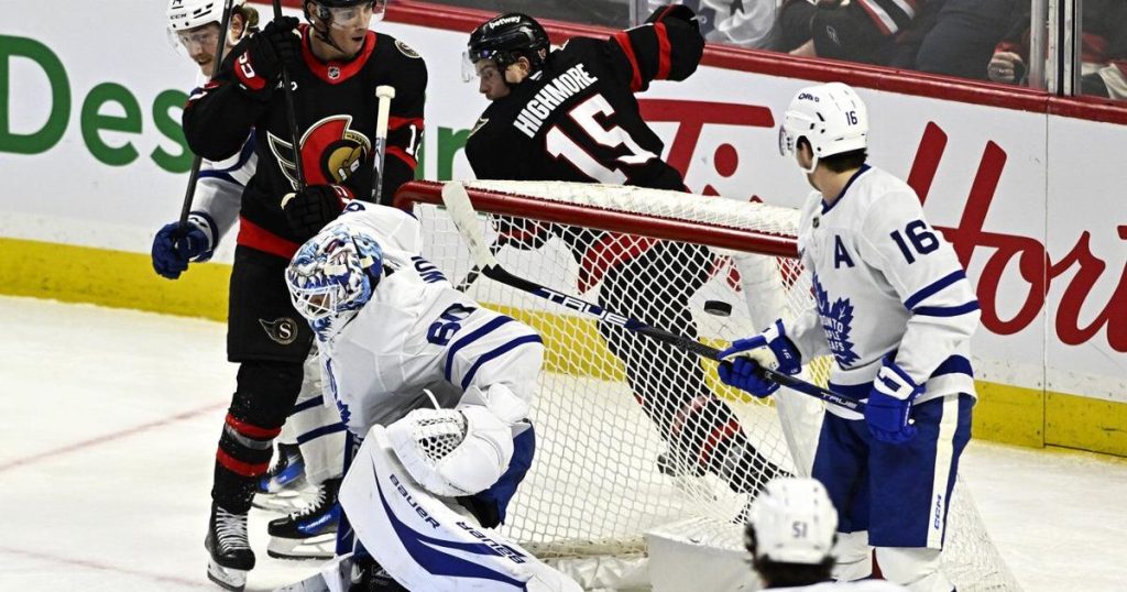 Pinto’s thrilled Senators’ lucky goal helps beat rival Leafs 2-1