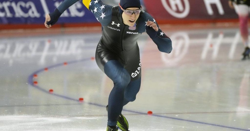 American speedskating star Jordan Stolz wins World Cup 500 metres in Calgary