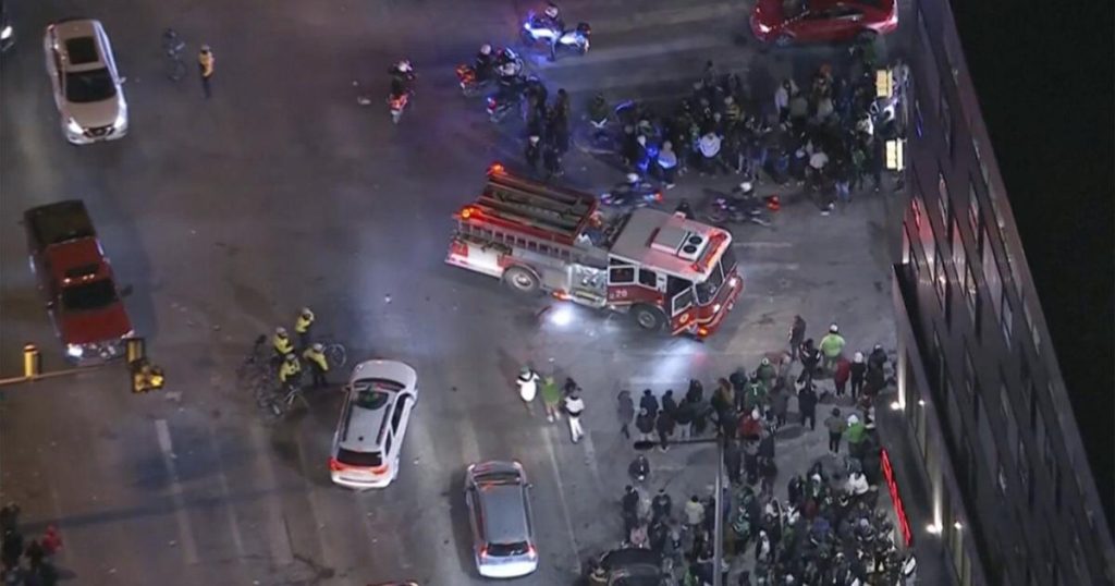 3 injured by car driven into a crowd in Philadelphia after Eagles playoff game