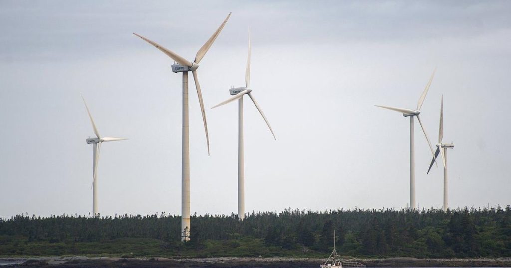 Nova Scotia government says wind farms key to meeting 80 per cent renewables goal
