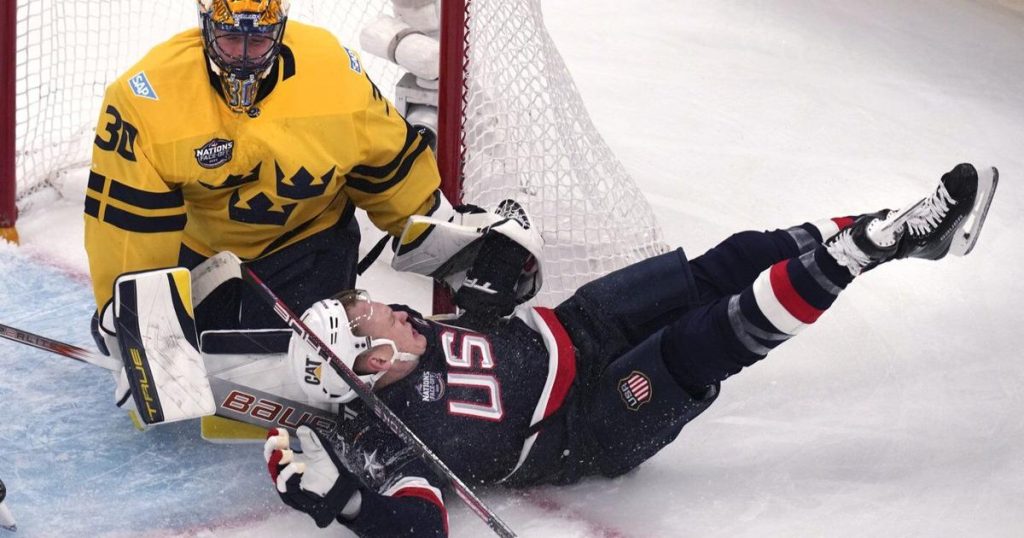 Sweden tops U.S. 2-1 in 4 Nations round robin. The Americans had already clinched a spot in final