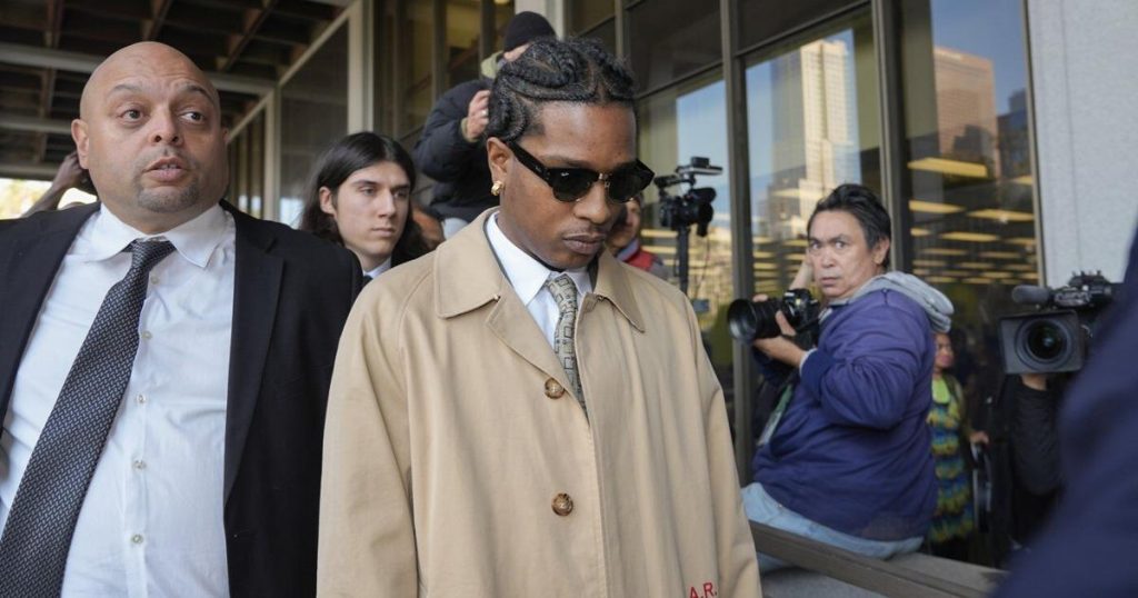 A$AP Rocky trial brings clashing closing arguments over gun as Rihanna brings tiny sons to court