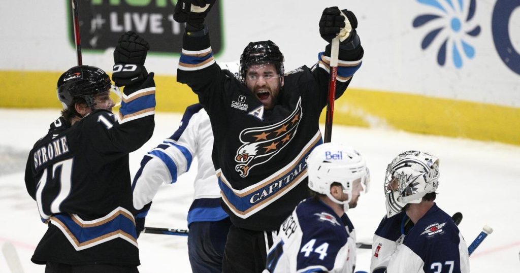 NHL roundup: Jets trip Caps 5-4 in OT, overshadow Ovechkin goal