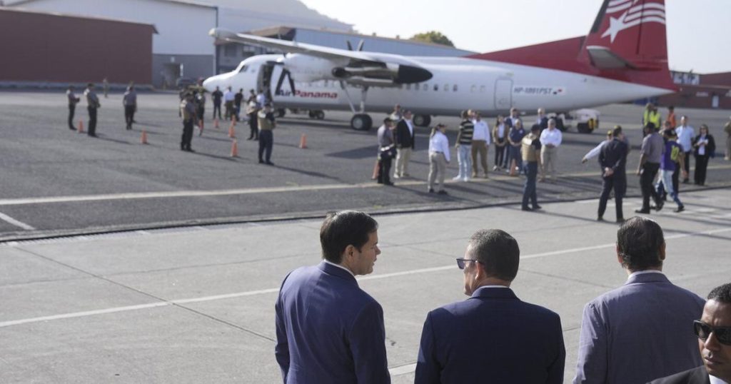 Rubio views a deportation flight in Panama as Trump prioritizes an immigration crackdown