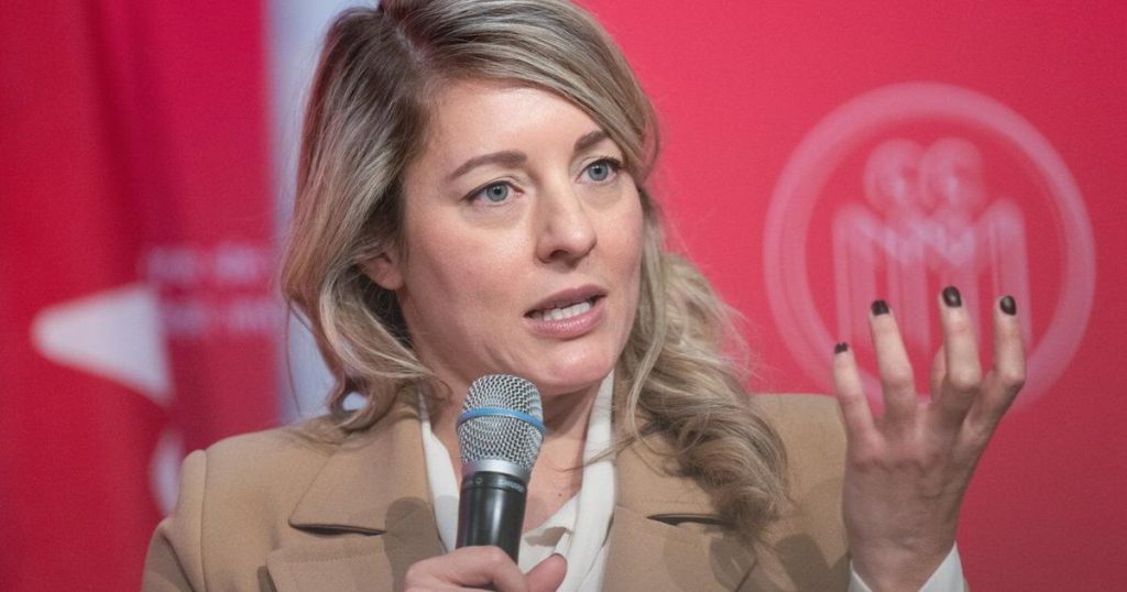 Joly says Canadians interested in ‘being involved’ in Ukraine’s security after war