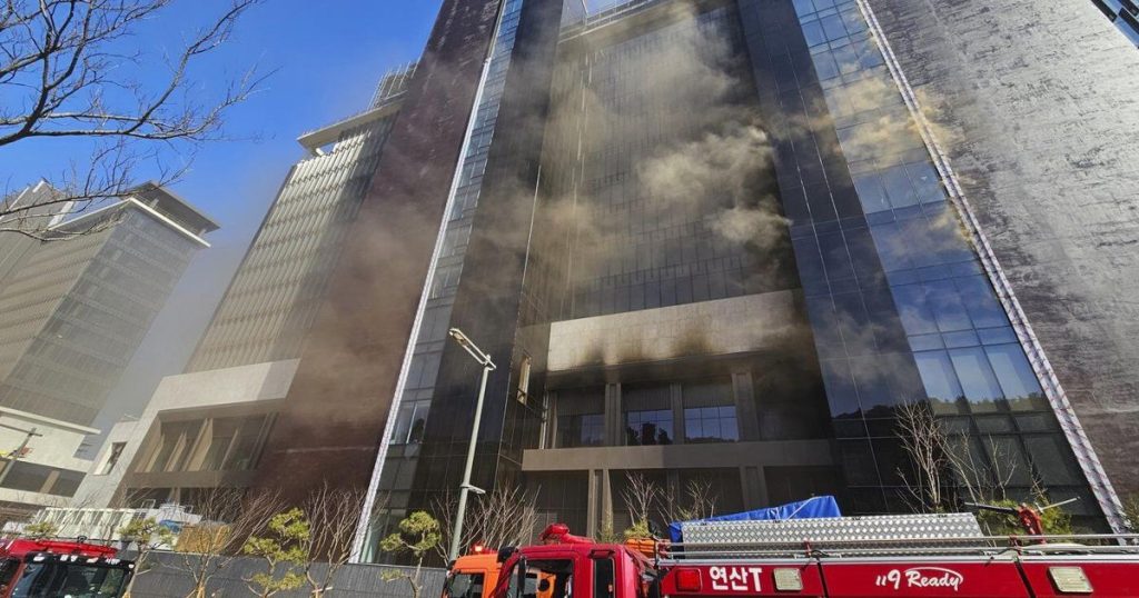 Construction site catches fire in South Korea, leaving at least 6 dead