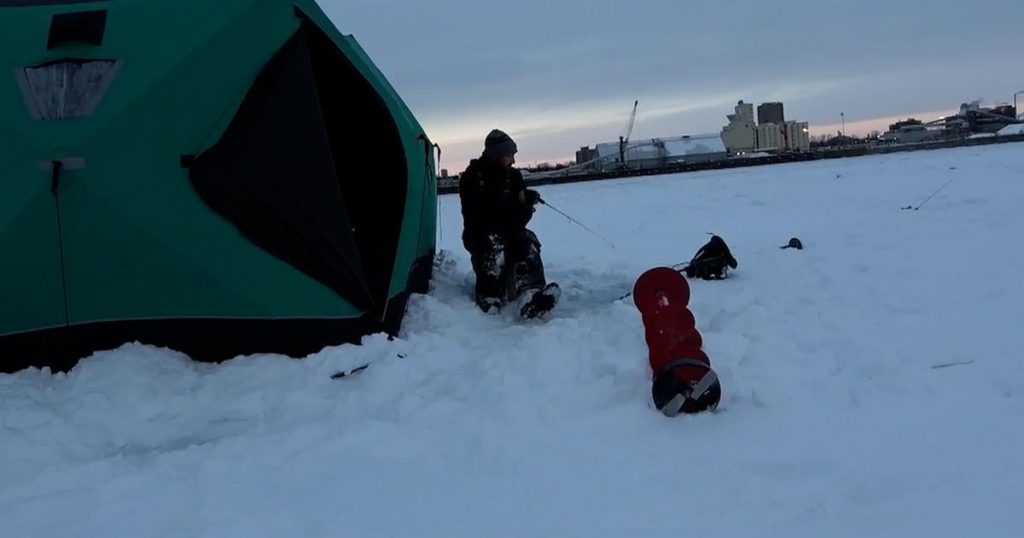 Quebec ice fishing fans enjoying a colder winter