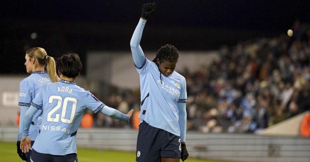 Shaw performs Black Power salute after goal for Man City Women following racist abuse