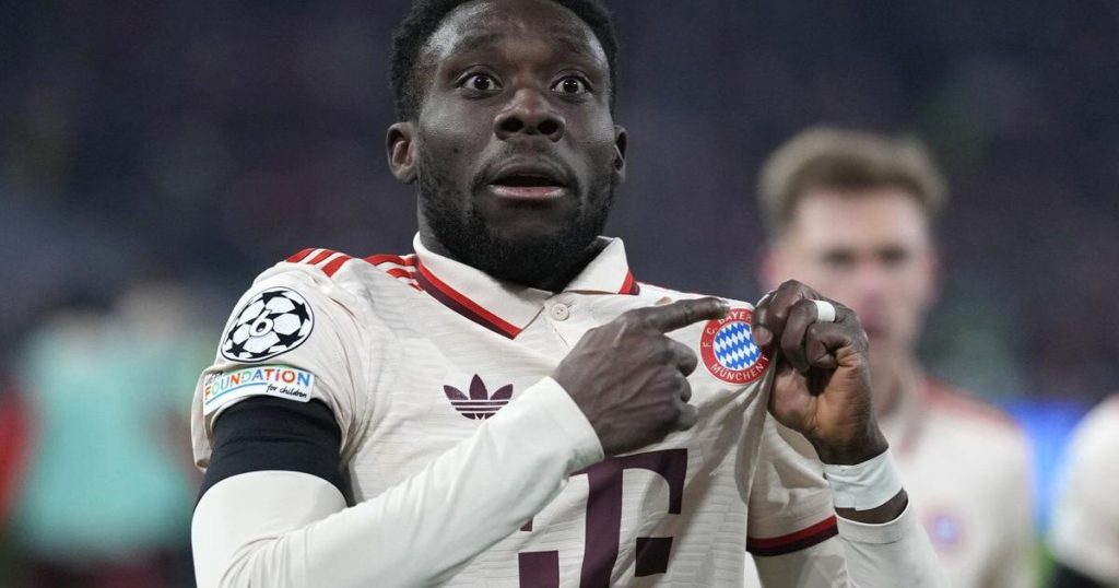 Alphonso Davies shows Bayern some love after sending team into last 16 in Champions League