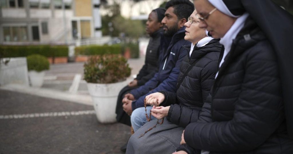 Pope Francis isn’t out of danger but his condition isn’t life-threatening, medical team says